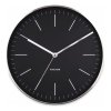 Silver Minimal Wall Clock - Black - by Karlsson