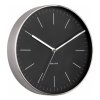 Silver Minimal Wall Clock - Black - by Karlsson