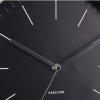 Silver Minimal Wall Clock - Black - by Karlsson