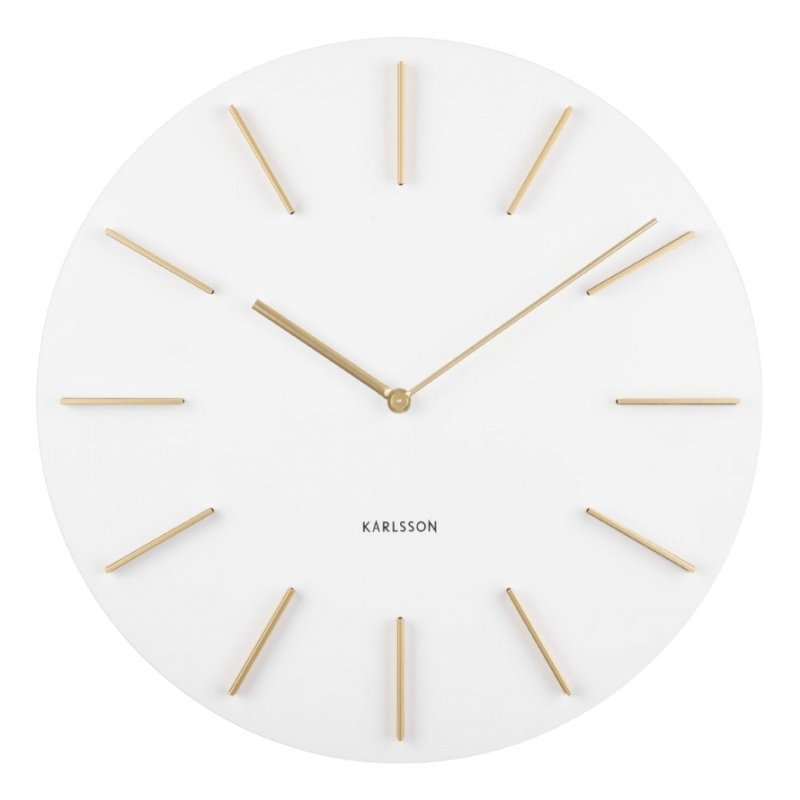 Discreet Wall Clock - White - by Karlsson