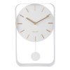 Pendulum Charm Small Clock - White - by Karlsson