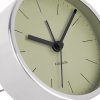 Nickel Minimal Alarm Clock - Olive Green - by Karlsson