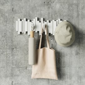 Sticks Multi Hook - White - by Umbra - Wall art with a twist