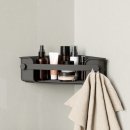 Flex Adhesive Corner Bin - by Umbra - Black - Clever storage for your shower essentials